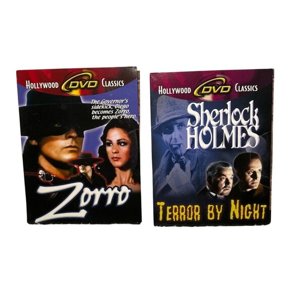 Sherlock Holmes & Zorro Hollywood DVD Classics Cardstock Sleeve - Picture 1 of 5